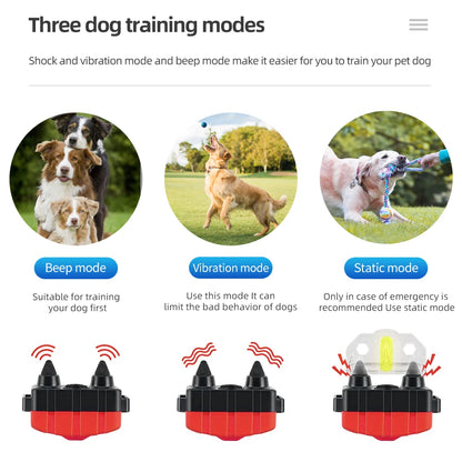 New 500M Waterproof Dog Training Collar Pet Remote Control Rechargeable Shock Sound Vibration Dog Collar Remote Controller 40%