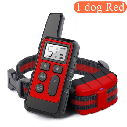 New 500M Waterproof Dog Training Collar Pet Remote Control Rechargeable Shock Sound Vibration Dog Collar Remote Controller 40%