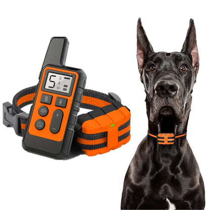 New 500M Waterproof Dog Training Collar Pet Remote Control Rechargeable Shock Sound Vibration Dog Collar Remote Controller 40%