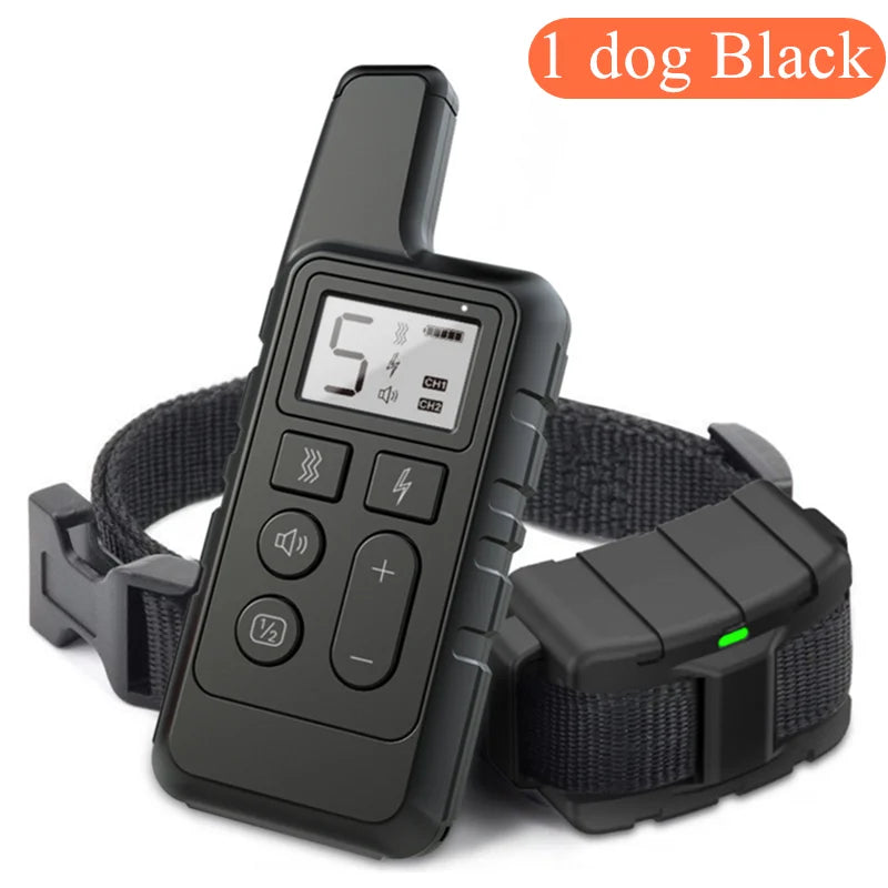 New 500M Waterproof Dog Training Collar Pet Remote Control Rechargeable Shock Sound Vibration Dog Collar Remote Controller 40%